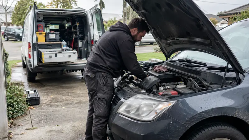 Driveway Mechanics van